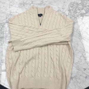 Cable knit sweater